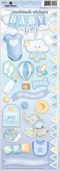 Stickers CS Paper House 13″ Baby Boy Blocks Bottle Footprints Bib Balloon Sweet