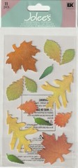 Jolee’s Boutique 3-D Fall LEAVES Theme Epoxy stickers 63844 Fast FREE Ship!