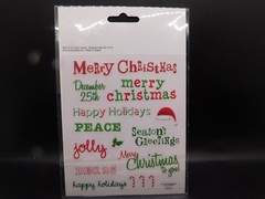 The paper studio stick a bilities Christmas phrases 30pc