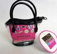 School Days Brads in Bag 42 Pieces 9 Designs Graduation Pencil Globe Book Bag +