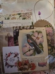 Junk Journal Paper Vintage Ephemera Mystery Mixes Fabric Notions Ribbon Stickers