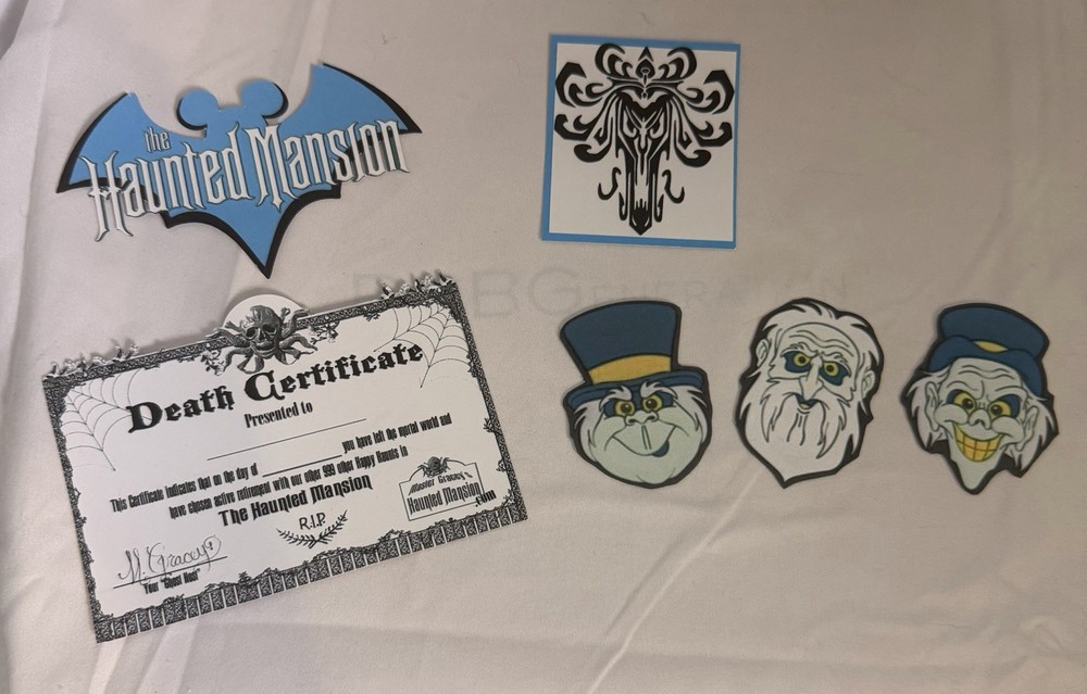 Disney Haunted Mansion Handmade Card Stock Cut Outs For Scrapbooking Crafts