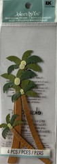COCONUT PALM Die-Cut Embellishment (4pc)Jolee’s•Tropical•Tree•Vacationer •Travel