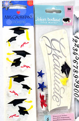 Stickers Graduation Theme Scrapbooking Paper Crafts Lot of 5 Various Brands