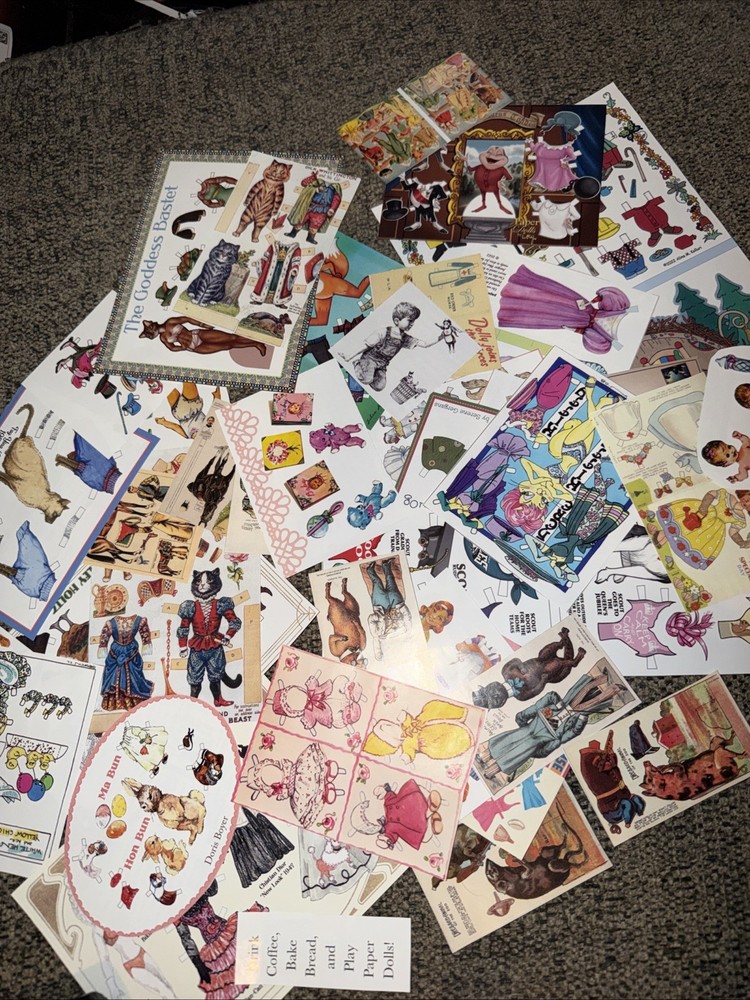 Vintage Paper Doll Theme Junk Journal Kit / Lot