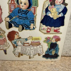 Vintage 1990 AGC, Inc Assorted Dolls Stickers 9 Counts Brand New No Packaging
