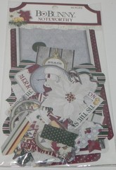 LOT SNOW AND COCOA CHRISTMAS EMBELLISHMENTS BRADS TAGS CRATE PAPER PLUS OTHERS