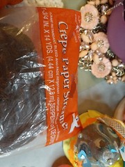 Vintage American Greeting Streamers Crepe Paper Orange Black New Halloween Fall