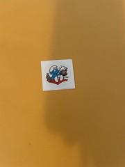 Vintage 1980s Smurfs Root Beer Smurf Sticker
