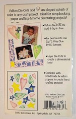 PAPER REFLECTIONS VELLUM DIE CUTS pastel hearts and stars
