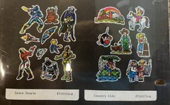 80’s Sticker Sample Pages Slicker Stickers Prisms Unicorns Radio Robots Animals