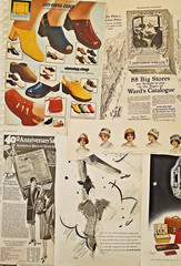 LOT 25 pc Vtg WOMEN/GIRLS FASHION Ephemera Pack Junk Journal Scrapbook Print Ads