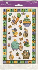 American Greetings forget me not Easter stickers lot of 29