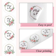 Colarr 500 Pcs 1 Inch Mint to Be Label Stickers Wedding Party Favors Labels Roun