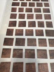 NOSTALGIQUES VINTAGE STICKERS – SCRATCHED METAL ABC – REBECCA SOWER EK SUCCESS