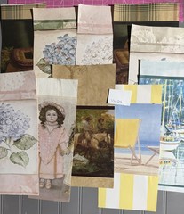 Vtge Textured Wallpaper Samples from Sample Book (10 Pieces) Set 24