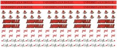 University of Louisville Cardinals NCAA Border Scrapbook Stickers 12″