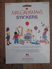 Vintage Mrs. Grossman’s Stickers One Sheet Carnival Rides Fair Carousel Ferris