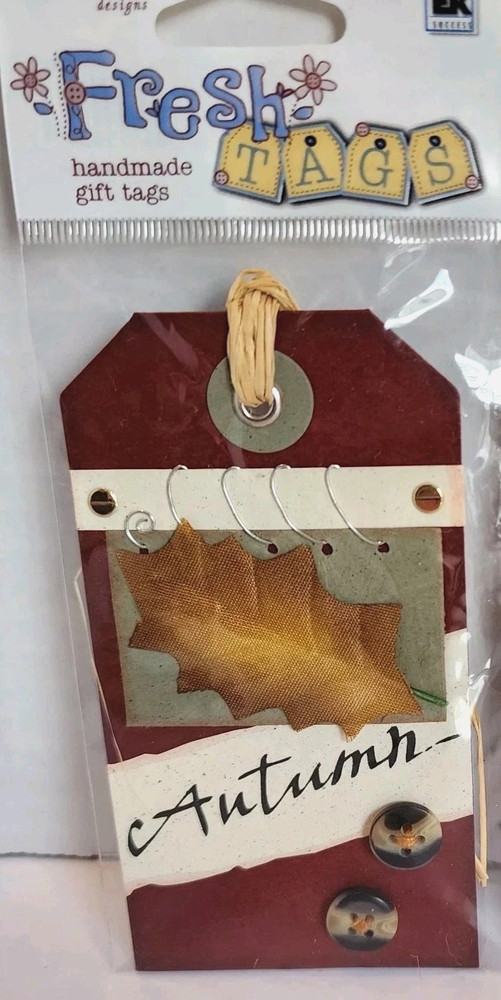 Autumn Day Fall Leaves Turning Season Fresh Tags Die-cut Handmade Tag