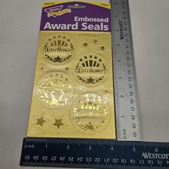 Trend Enterprises Excellence Gold Award Seals Stickers T-74003 Lot Of 2 Packs