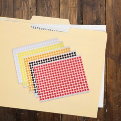 Colored Dot Stickers Self Adhesive Round Labels for Office Sorting and Packaging