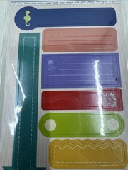 Heidi Grace Matte Card stock Photo Captions Stickers 15 Pieces