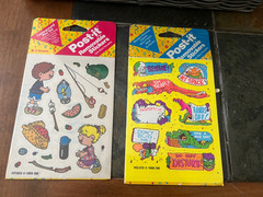 Vintage 1989 and 1990 Post-It Removable Stickers 3M Lot of 2 Packages NEW Sealed
