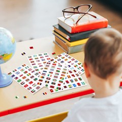 384 Pieces World Flag Stickers Assorted Country Stickers Flags Self-Adhesive