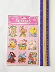 Vtg Easter Spring Stickers LOT Paper Magic Group Eureka NIP Animals Bunny Duck