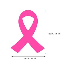320Pcs Pink Ribbon Decals Paper for Breast Cancer Awareness and DIY Decoration