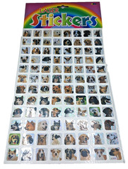 Vintage Laser Stickers – Square Dogs 3/4″ Pack of 96 New in Package Acid Free