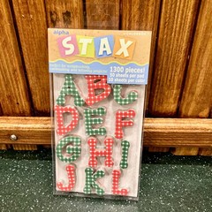 Alpha Stax Paper Letters ABC LOT Colorbok 1300 Pcs Each Pack: Pastel & Xmas