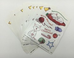 Suzy’s Zoo Stickers 25 Sheets Merry Christmas Cat Kitten Warm Cozy