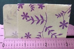 LIBRARY CARD POCKET Die-Cut(4pc) Approx.3″x1-3/4″Handmade Paper •Journaling•Deco