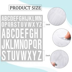 Contemporary Vinyl Letter Stickers for Indoor/Outdoor Use – 8 Individual Sheets