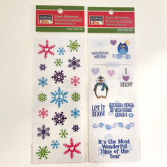 Classic Adornments by ArtMinds Christmas Stickers Scrapbooking Glitter Snowflake