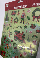 Christmas Holiday House laser stickers Nutcracker shiny 50 count