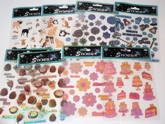 Huge Lot 100 Packs of Stickers: Nicole, Sandylion, Sticko, Rebecca Sower…