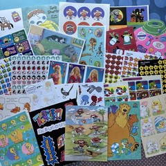 Vintage 80s 90s Y2K Hallmark AGC + Stickers 25 FULL SHEETS Characters