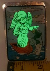 90s Y2k Glow in the Dark Prism Angel Vending Machine Sticker Religious Afterlife