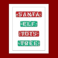 CREATIVE IMAGINATIONS ALLISON CONNORS Distressed Metal Words CHRISTMAS self-adh