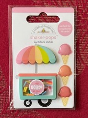 YOU CHOOSE – SUMMER FOOD DRINKS FRUIT POPCORN SHAKER-POPS 3D STICKERS DOODLEBUG