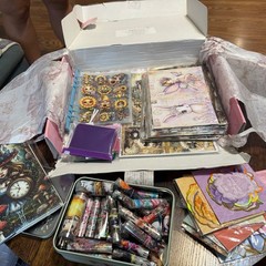 Huge lot Of Scrapbooking Stickers NEW Vintage Floral Stamps People and More!