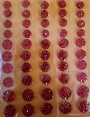 CraftbuddyUS CB70C 50 Self Adhesive Cerise Crystal Diamante Rhinestone Gems