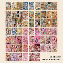 PRSTINCOL Vintage Sweetheart 2 in 1 Sticker Book Set, Includes Vintage and Sweet