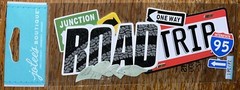 Jolees ROAD TRIP 3D Title Drive Car Ride Family Vacation Map Scrapbook Stickers