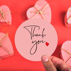 500Pcs/Roll Scrapbooking Seal Labels 3 Styles Thank You Adhesive Label Stickers
