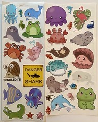 Large Lot Of Sea Life Ocean Animals Stickers! Jolee’s Boutique Recollections Etc