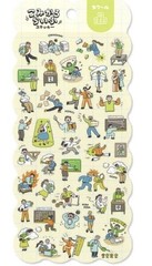 Mini Seal Stickers Sheet Mind Wave 82695 Komikaru Life Sticker School