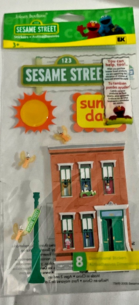 SESAME STREET SCRAPBOOK STICKERS JOLEE EK Success